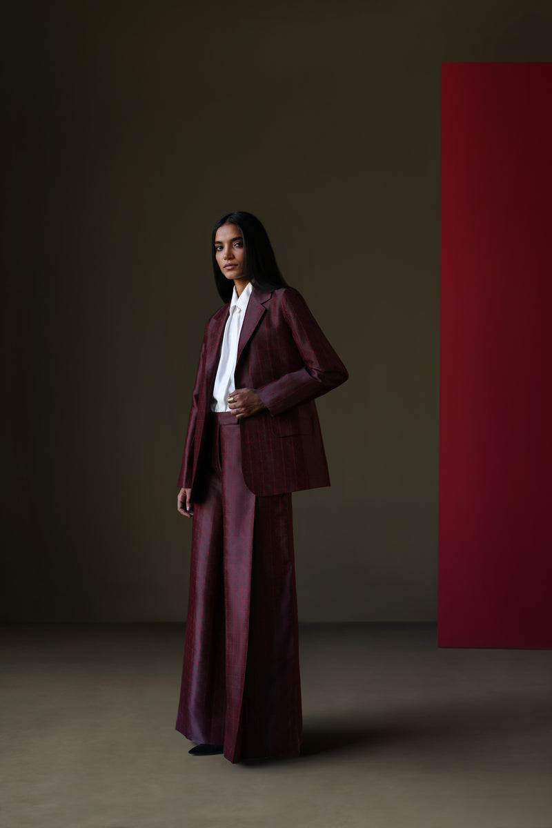 Silk Brocade Blazer