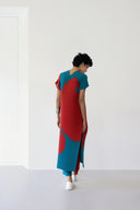 Pleated V-Neck Tunic Set