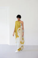 Pleated One Shoulder Tunic Set
