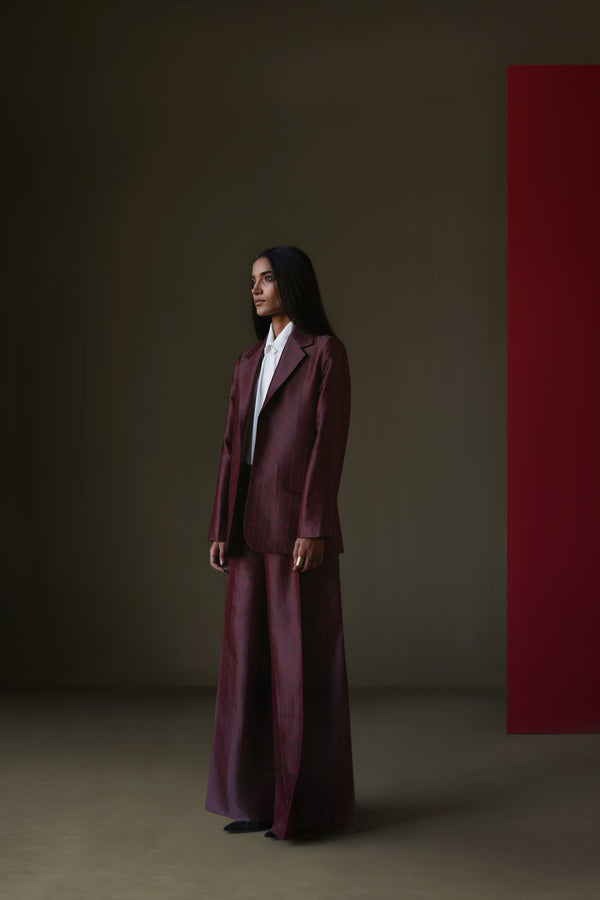 Silk Brocade Blazer