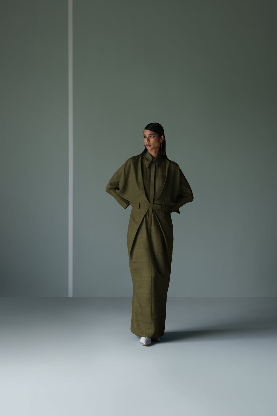 HANDWOVEN SILK DRESS