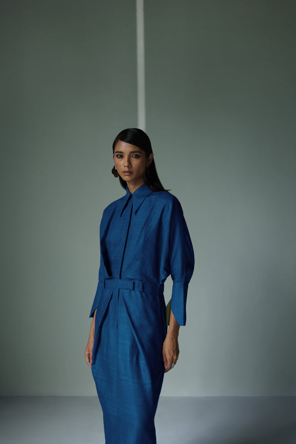 HANDWOVEN SILK DRESS