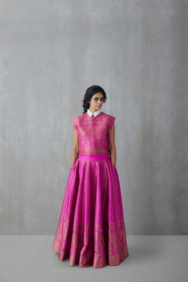 Silk Brocade Skirt