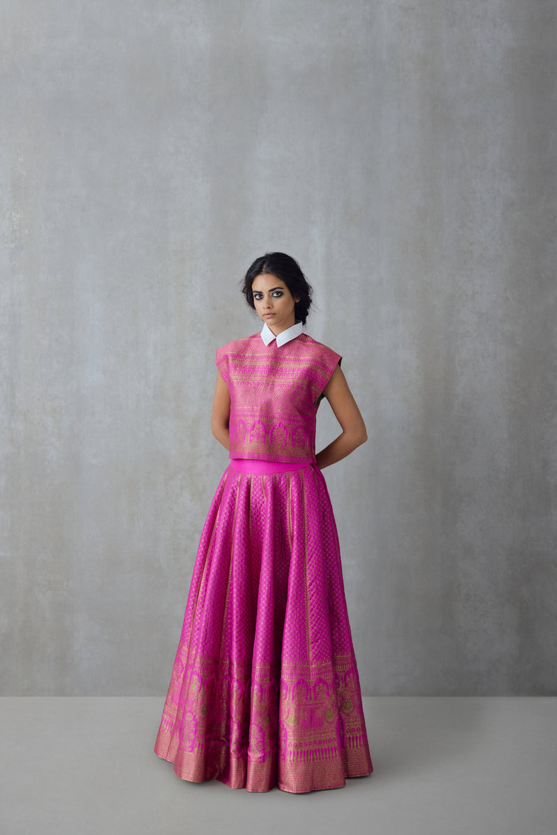 Silk Brocade Skirt