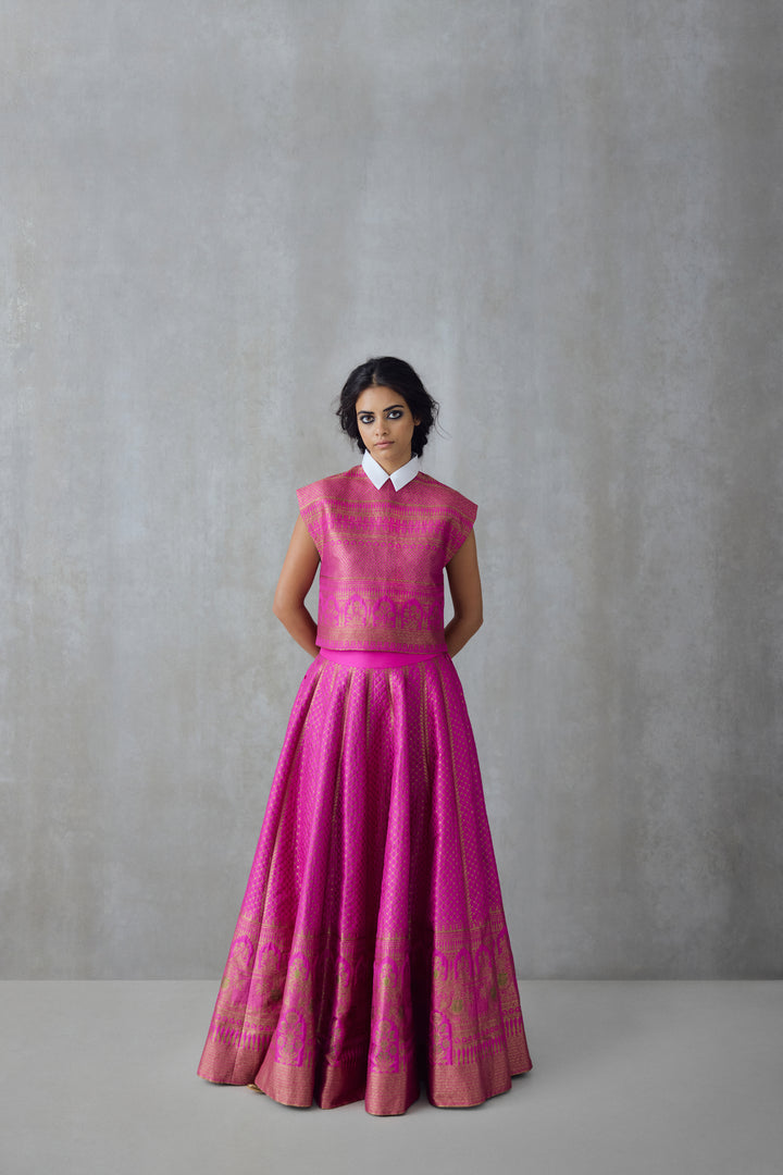 Silk Brocade Top