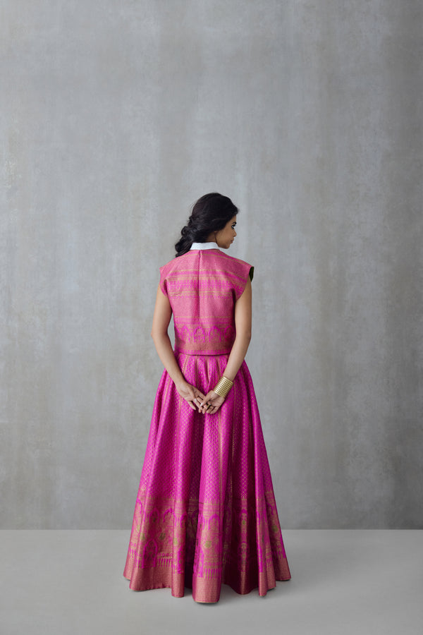 Silk Brocade Top