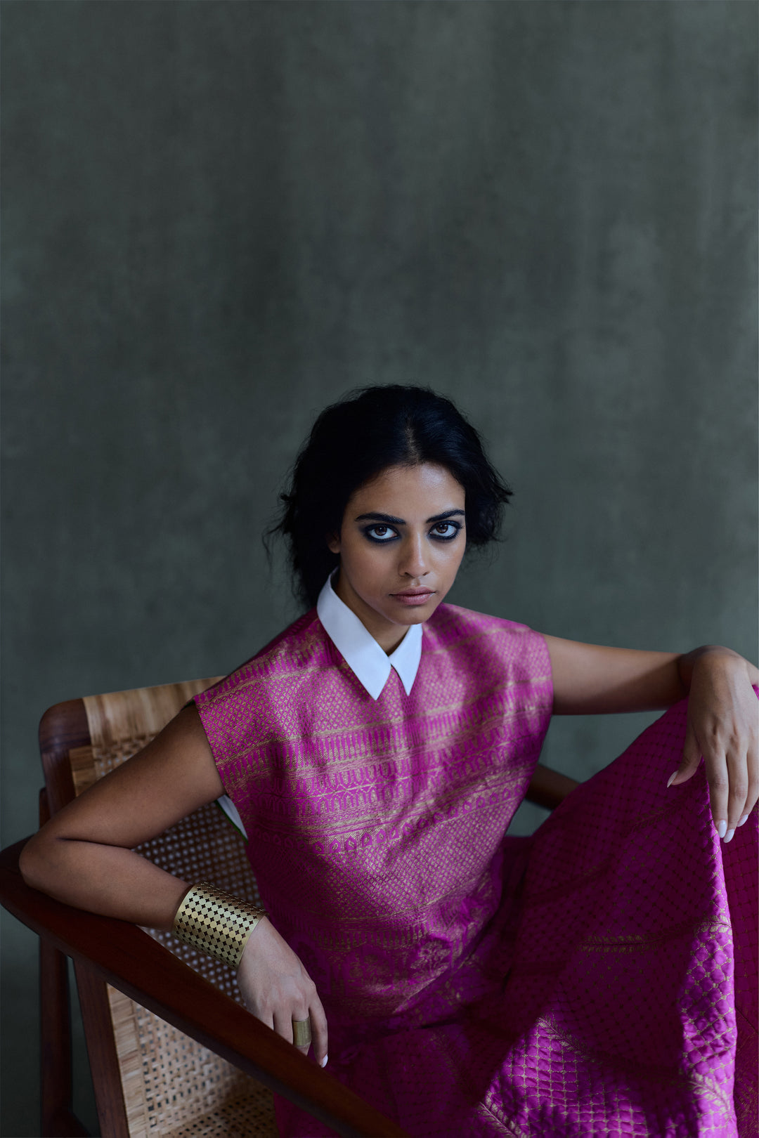 Silk Brocade Top