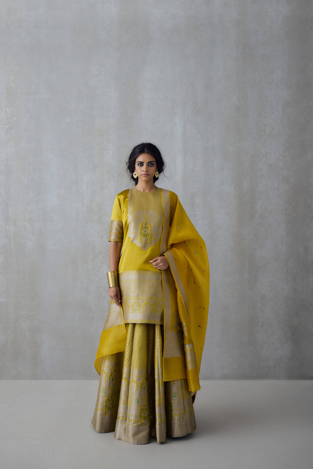 Silk Brocade Skirt