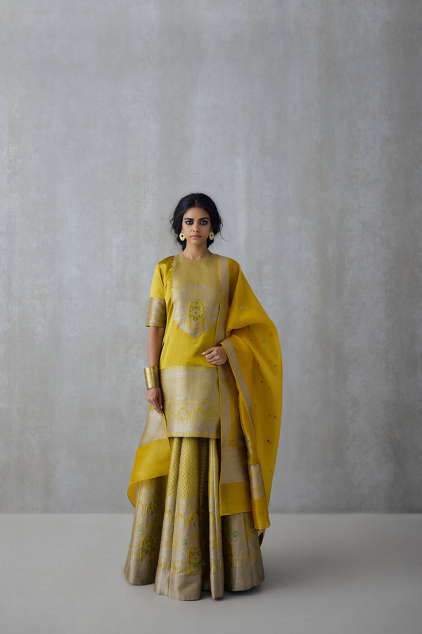 Silk Brocade Skirt