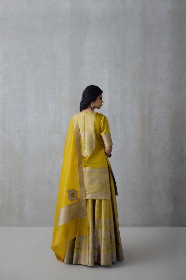 Silk Brocade Skirt