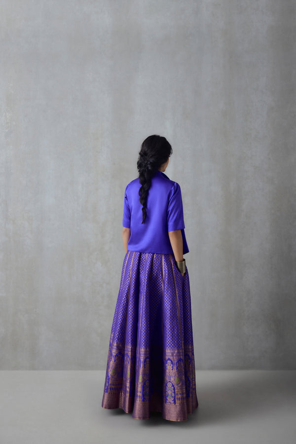 Silk Cropped Jacket