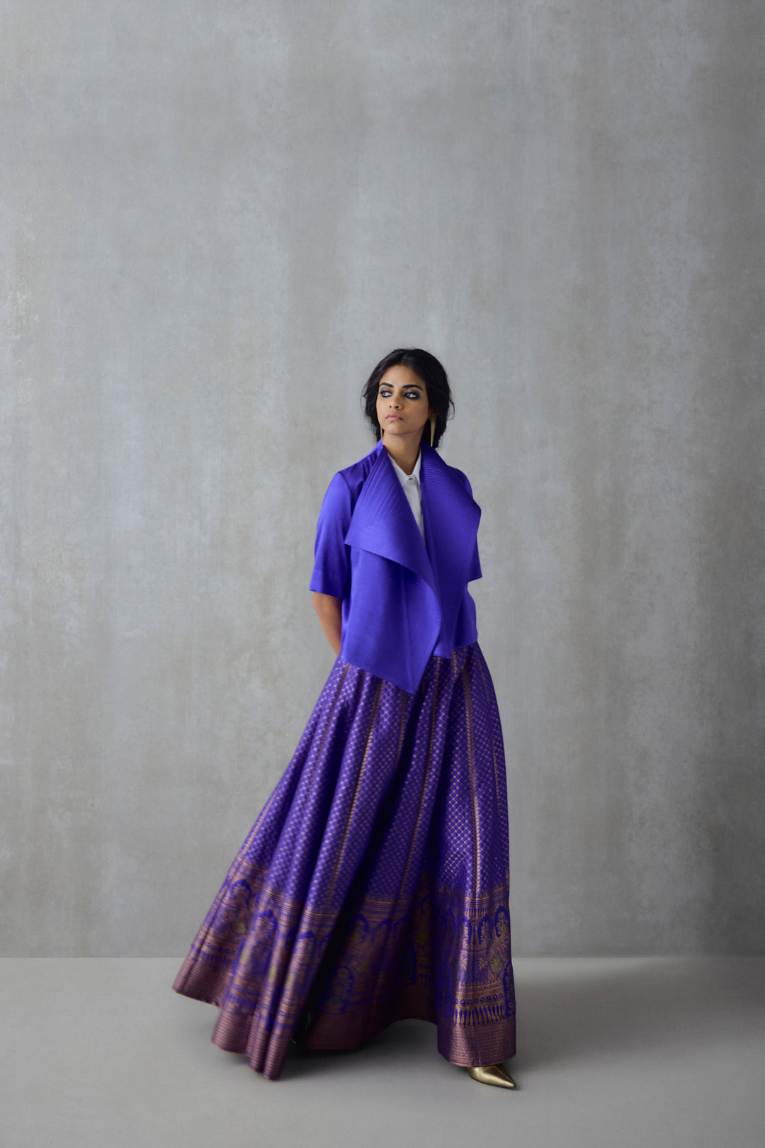 Silk Brocade Skirt