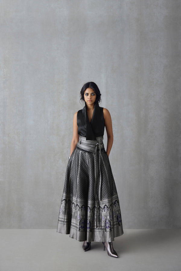 Silk Brocade Palazzo