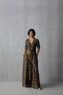 Silk Brocade Jumpsuit