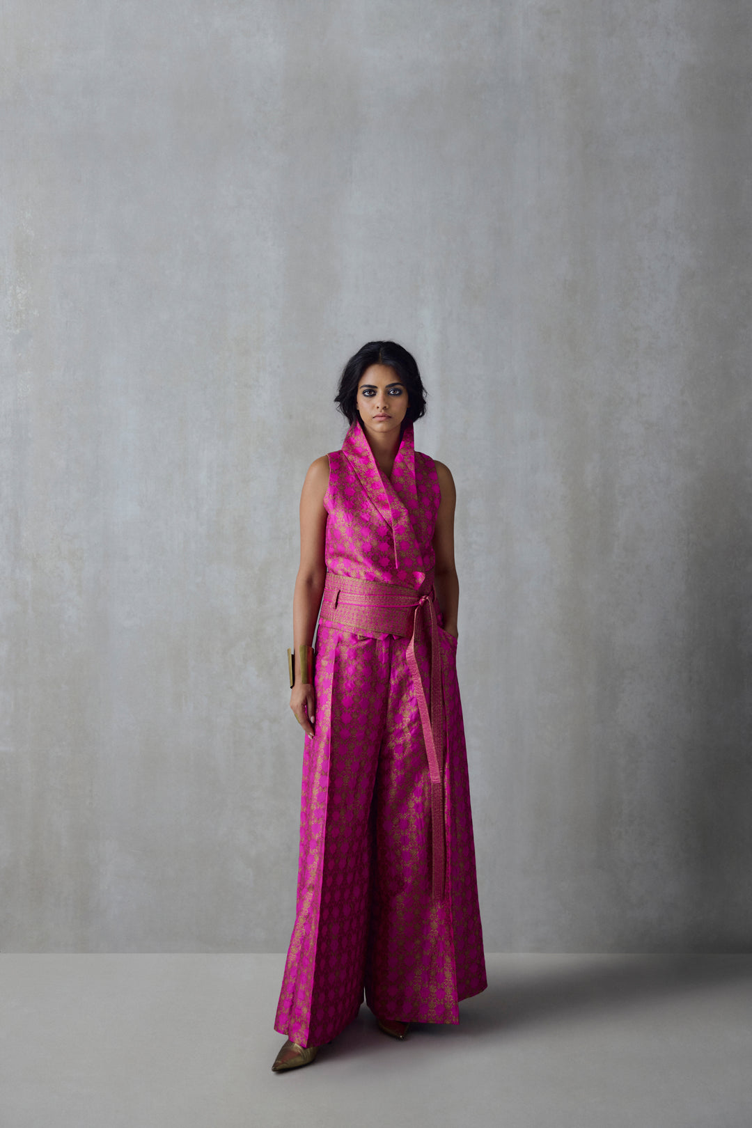 Silk Brocade Palazzo