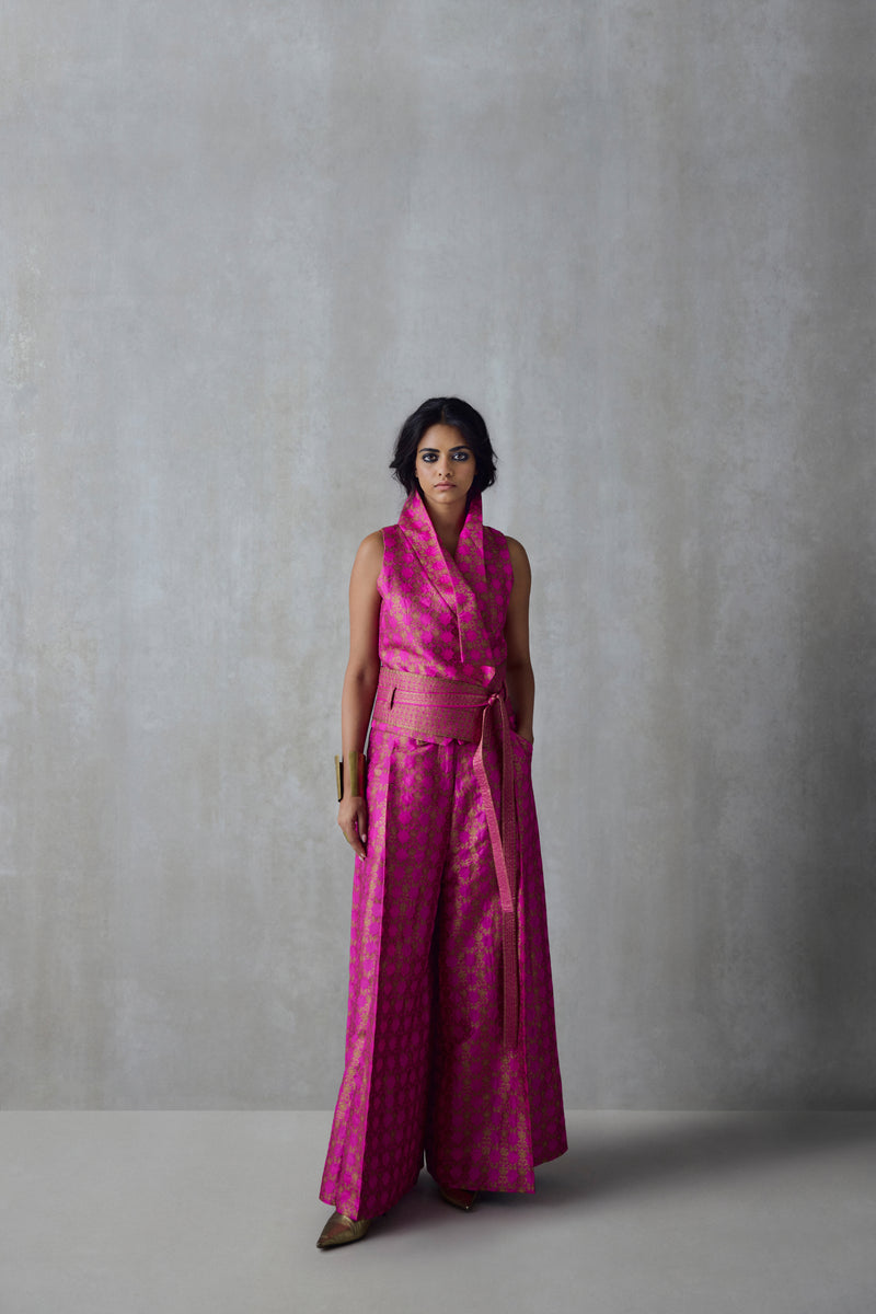 Silk Brocade Palazzo