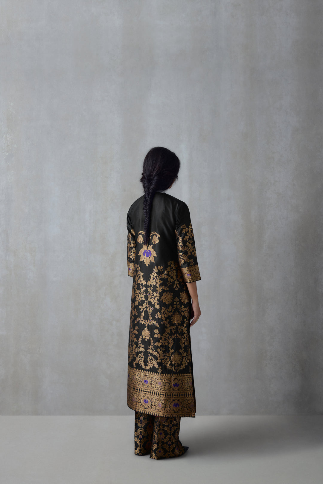 Silk Brocade Tunic Set