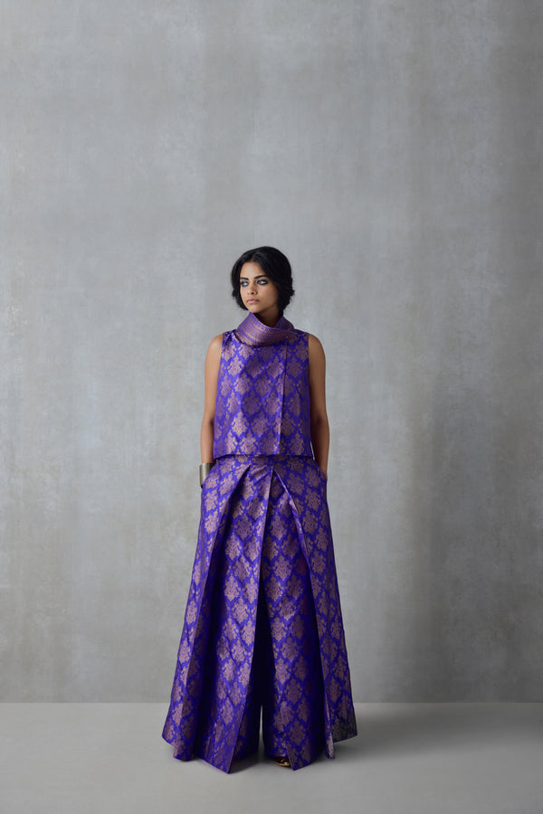 Silk Brocade Palazzo