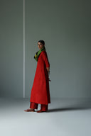 Handwoven Silk Loop Neck Kurta