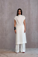 فستان حرير منسوج يدويًا