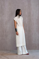 فستان حرير منسوج يدويًا