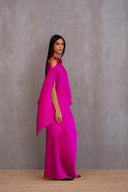 Pleated Short Poncho