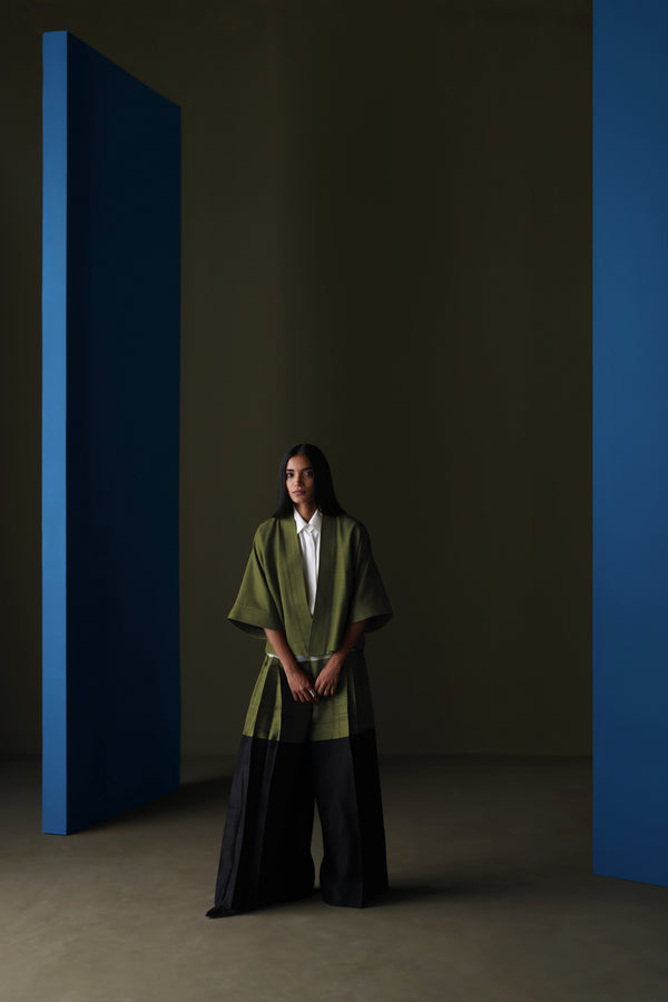 Silk Cropped Jacket