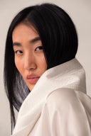 Silk Loop Neck Blouse