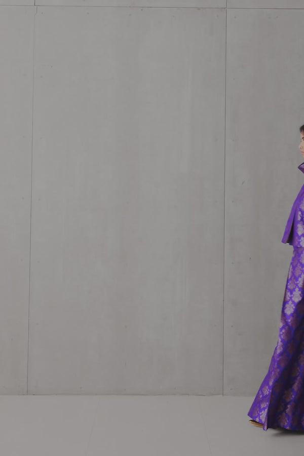 Silk Brocade Palazzo
