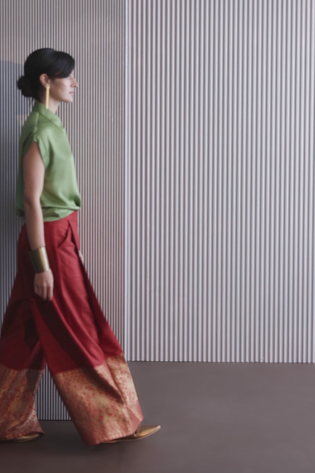 Handwoven Silk Brocade Trouser
