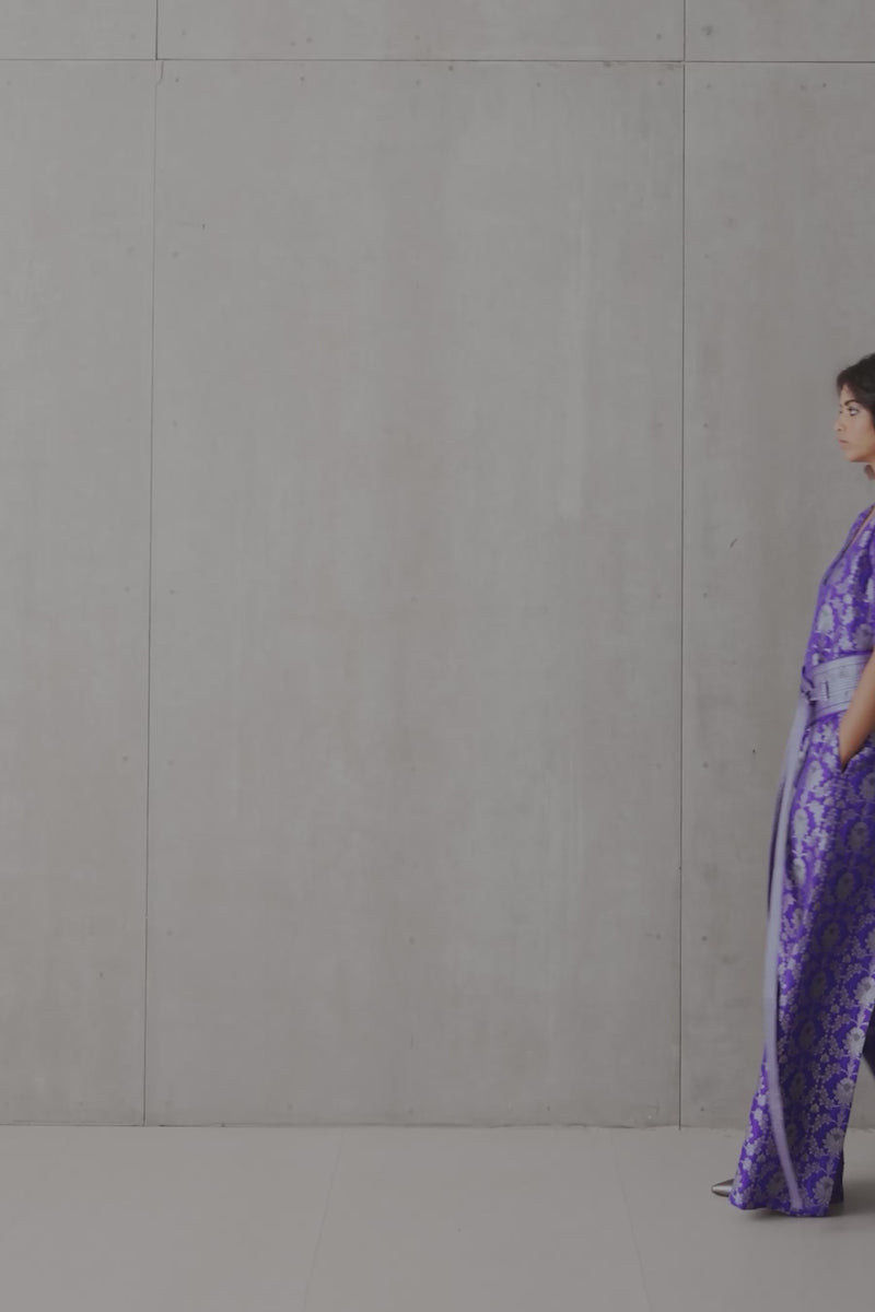 Silk Brocade Jumpsuit