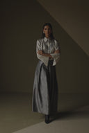 Silk Shirt with Brocade Detail