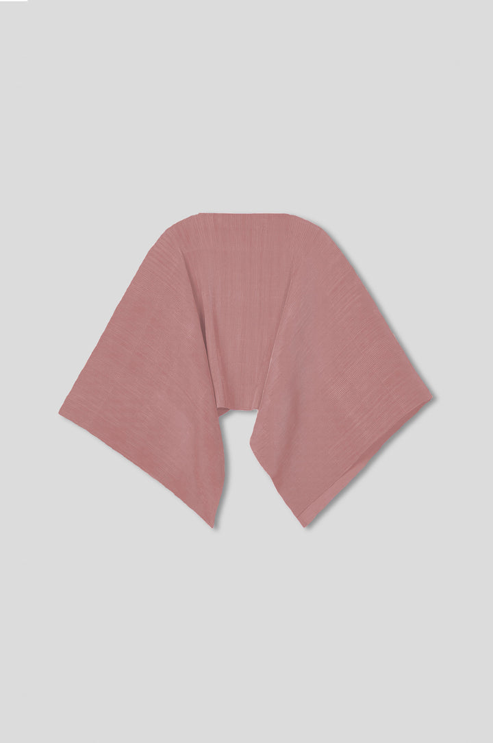 Pleated Short Poncho