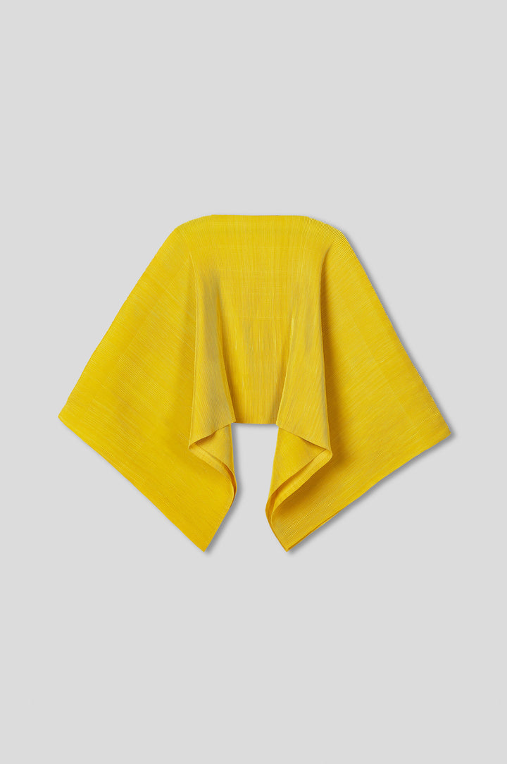 Pleated Short Poncho