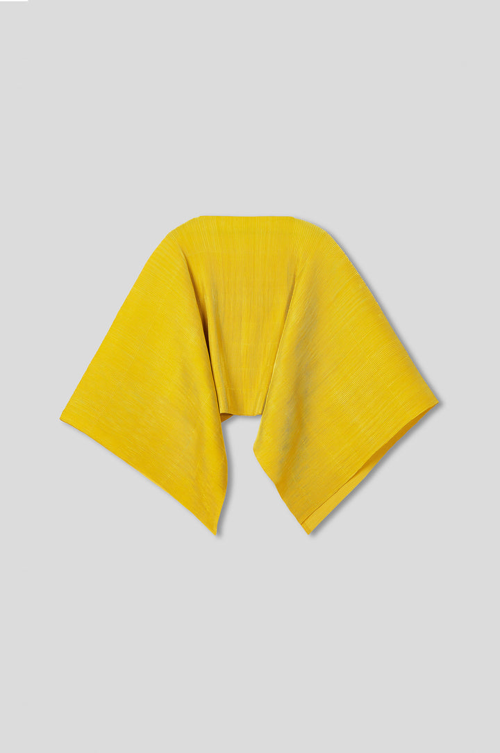 Pleated Short Poncho