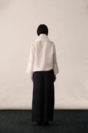 Silk Loop Neck Blouse