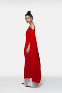 Pleated Long Poncho