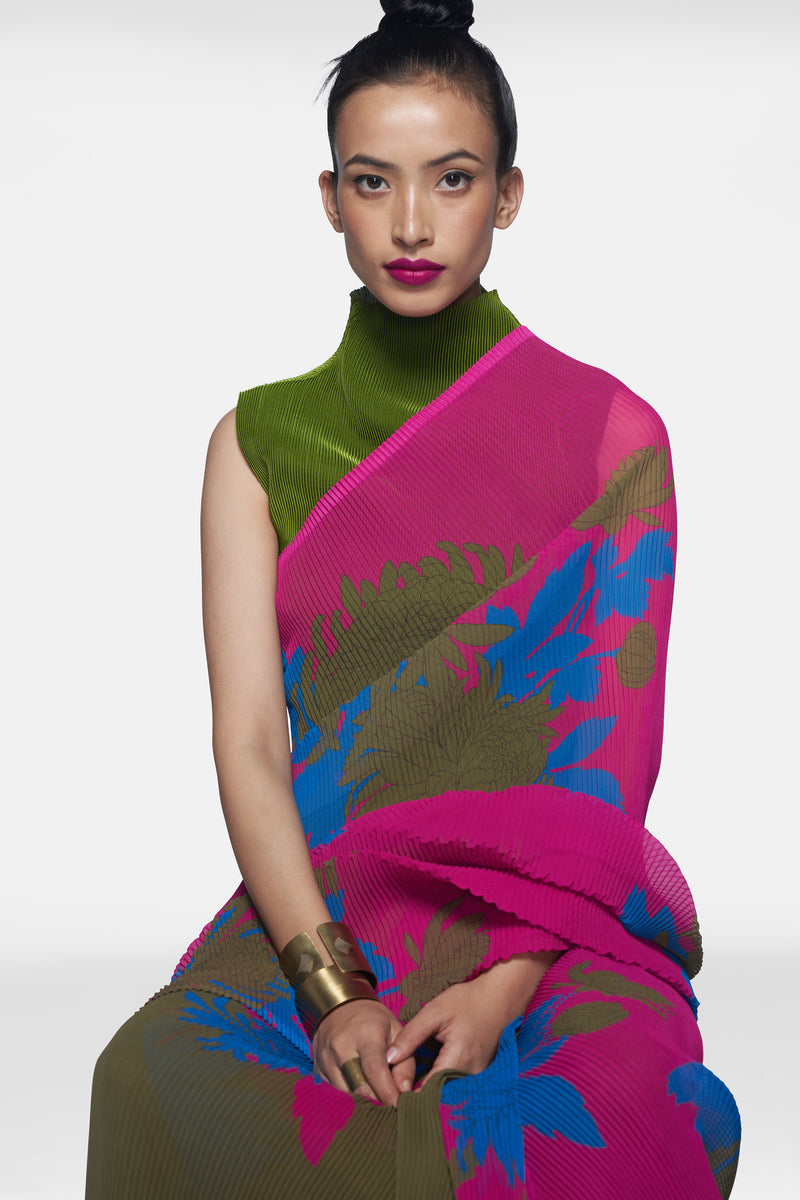 Pleated Sari