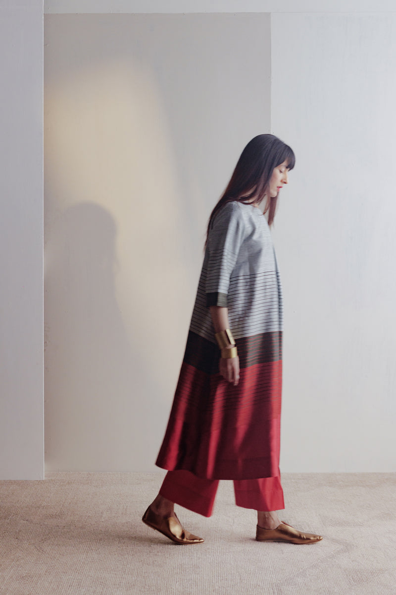 Handwoven Silk Kurta Dress
