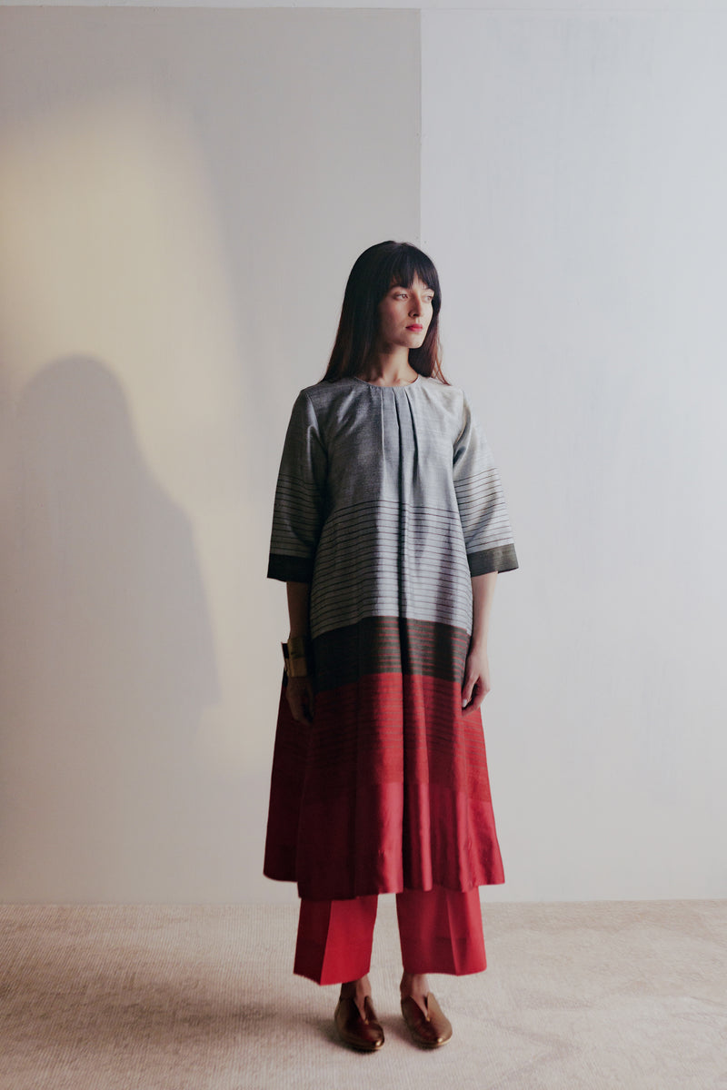 Handwoven Silk Kurta Dress