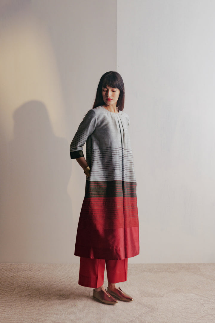 Handwoven Silk Kurta Dress